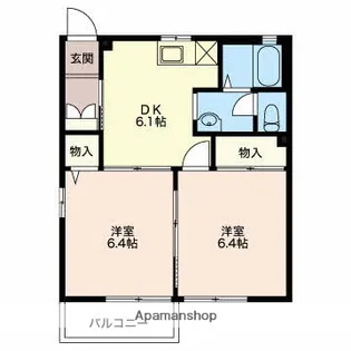 フレグランス タカハシ【202号室】の間取り