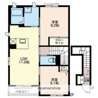アネシス【2階】の間取り