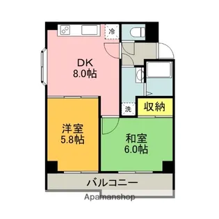 千本エレガンス【4階】の間取り