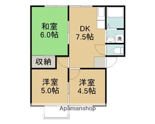 玉江ハイツ【101号室】の間取り