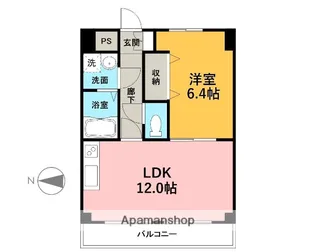 モアナコート【3階】の間取り