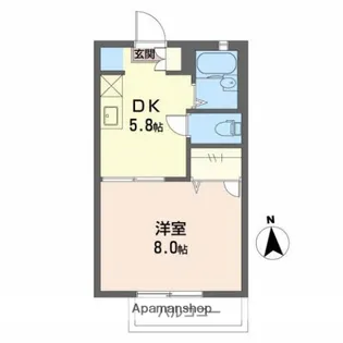 サンシャイン共栄【2階】の間取り