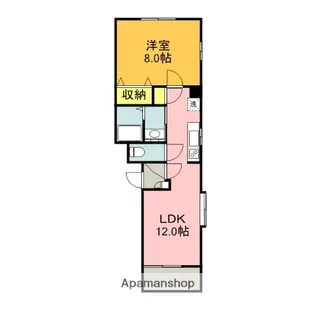 ヴィブレつばさフォー【1階】の間取り