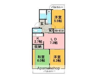 ステラ・エス【1階】の間取り