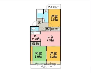 ステラ・エス【302号室】の間取り