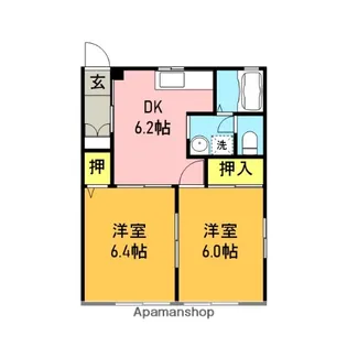 フレグランスグッチ【2階】の間取り
