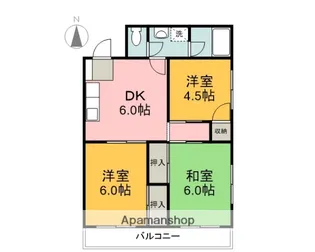 グランドハイツM【3階】の間取り