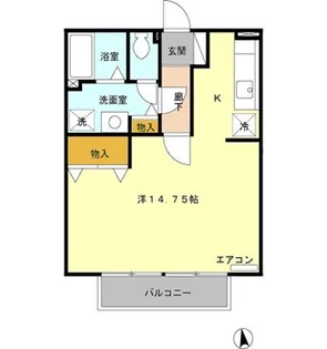 タウンコート31【1階】の間取り