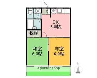 エステートピア【1階】の間取り
