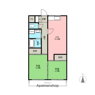 サンハイムGOTO【2階】の間取り