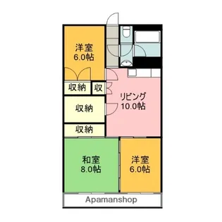 ポートブリッジマンション【1階】の間取り