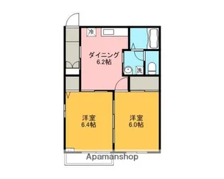 セトゥル西添【2階】の間取り