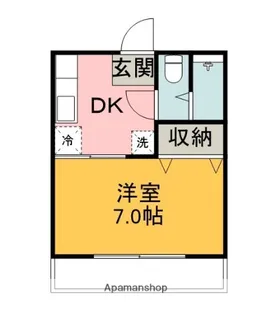 神部ハイツ【3階】の間取り