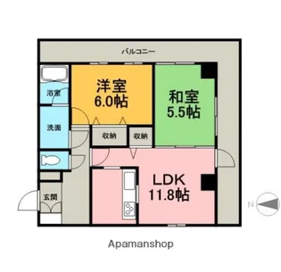 リエス沼津平町【207号室】の間取り