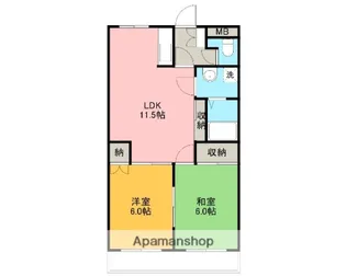 シーガル【2階】の間取り