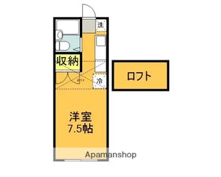 エステートピアメイA【202号室】の間取り