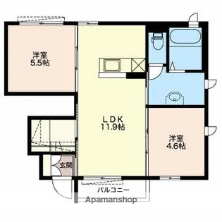 リア・フレール【C103号室】の間取り
