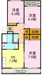 サンライズ香貫【303号室】の間取り