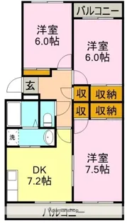 サンライズ香貫【3階】の間取り