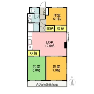 コーポリジェール【1階】の間取り