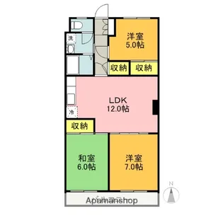 コーポリジェール【1階】の間取り