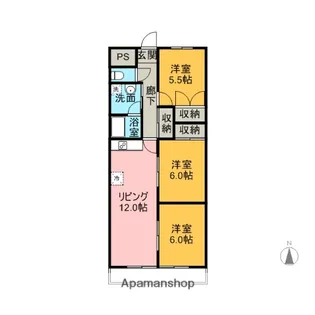 メゾン興国【2階】の間取り
