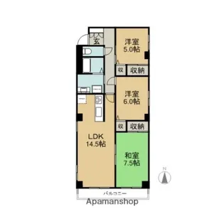 メゾンドール【3階】の間取り