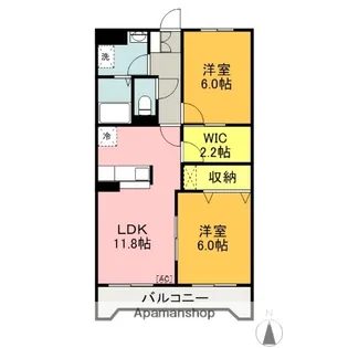 ベルセゾン【1階】の間取り