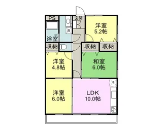 アプリコットKANDA【4階】の間取り