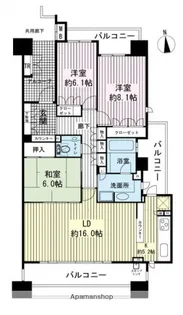 ウィスティリア大手町【6階】の間取り