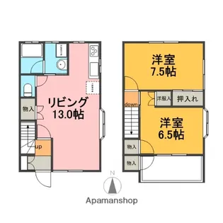 メゾネット・メイ【1階】の間取り