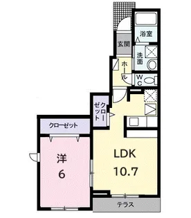 フィオーレ【1階】の間取り