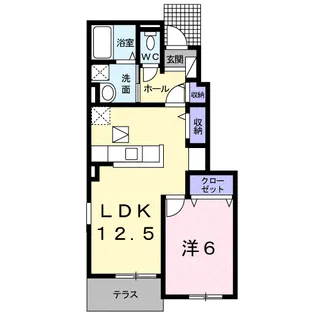 カルム メゾン【1階】の間取り
