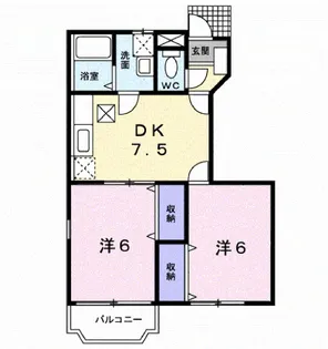 クレストールすずき【1階】の間取り