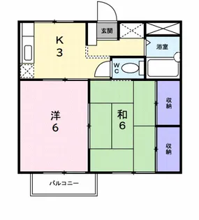 グリーンヒルズ堤山【2階】の間取り