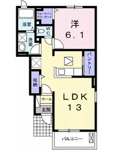 シュシュグランツ A【1階】の間取り