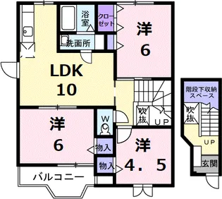 クレストールJ&N【2階】の間取り