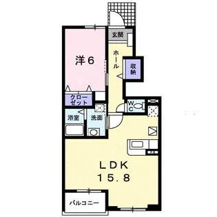 レジデンス光【1階】の間取り