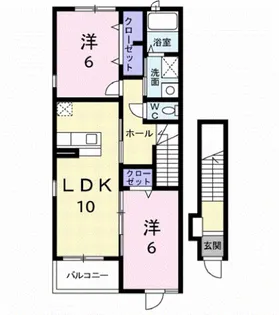 BOW【2階】の間取り