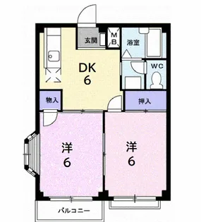 エルディム小野【2階】の間取り