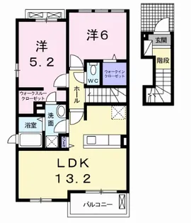 ラクレール【2階】の間取り