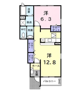 クレメントヒルA棟【1階】の間取り