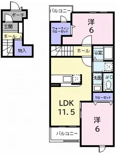 SOPHIA A【2階】の間取り