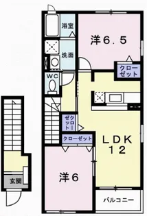 グランデソーレ久松【2階】の間取り