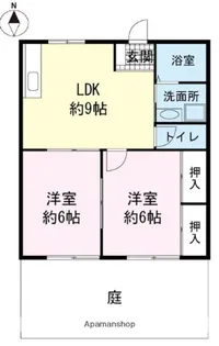 オーパンバルハイツ【1階】の間取り