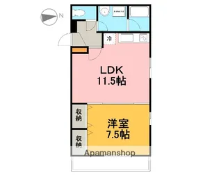 ヴィブレマリアージュ【303号室】の間取り