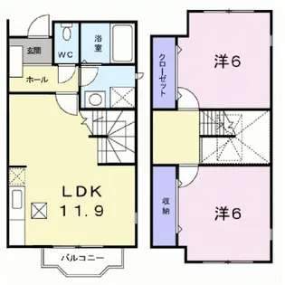 オルテンシア510【1階】の間取り