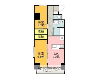 ベルアイランド【401号室】の間取り