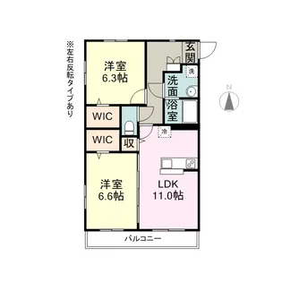 グロワールM【3階】の間取り
