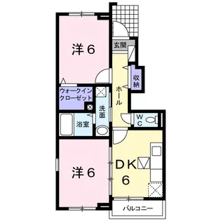 綿屋キャトルA【1階】の間取り